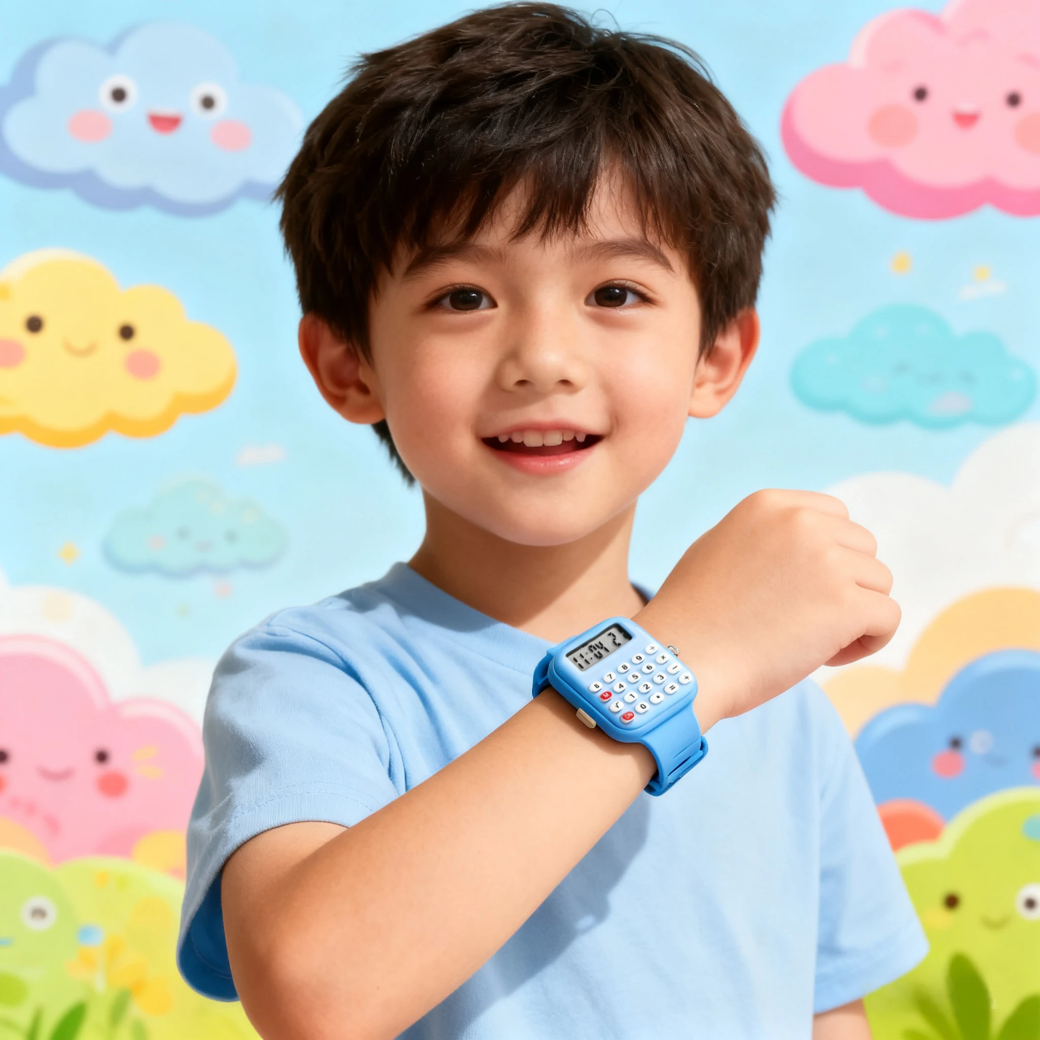 2025 Kids Multifunctional LED Calculator Watch