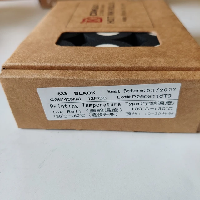 Dikai 833 36*45 High-temperature Ink Roller for Sealing Machine 36*45 Ink Roller DK1100 Dikai Coding Machine Black Ink Roller 2