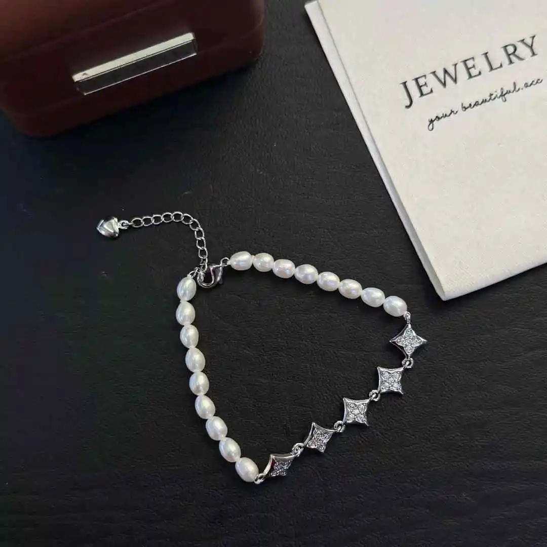 Gioielli In Perle Set D'acqua Dolce Naturale - Collana, Orecchini E Bracciale, Regalo Perfetto Real Me