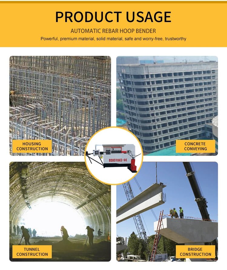 Long Warranty 1 Year Automatic Stirrup Bender Cnc Rebar Bending Machine Cnc Steel Bar Bending Hoop Machine for Steel Bar factory