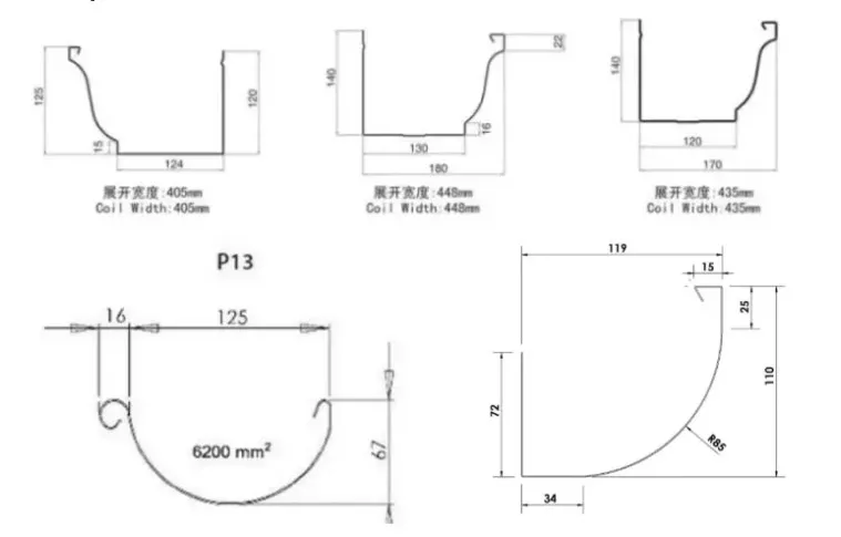 2022 Hot Sale Rain Gutter Forming Machine Roof Gutter Machine Seamless Gutter Machine Mobile