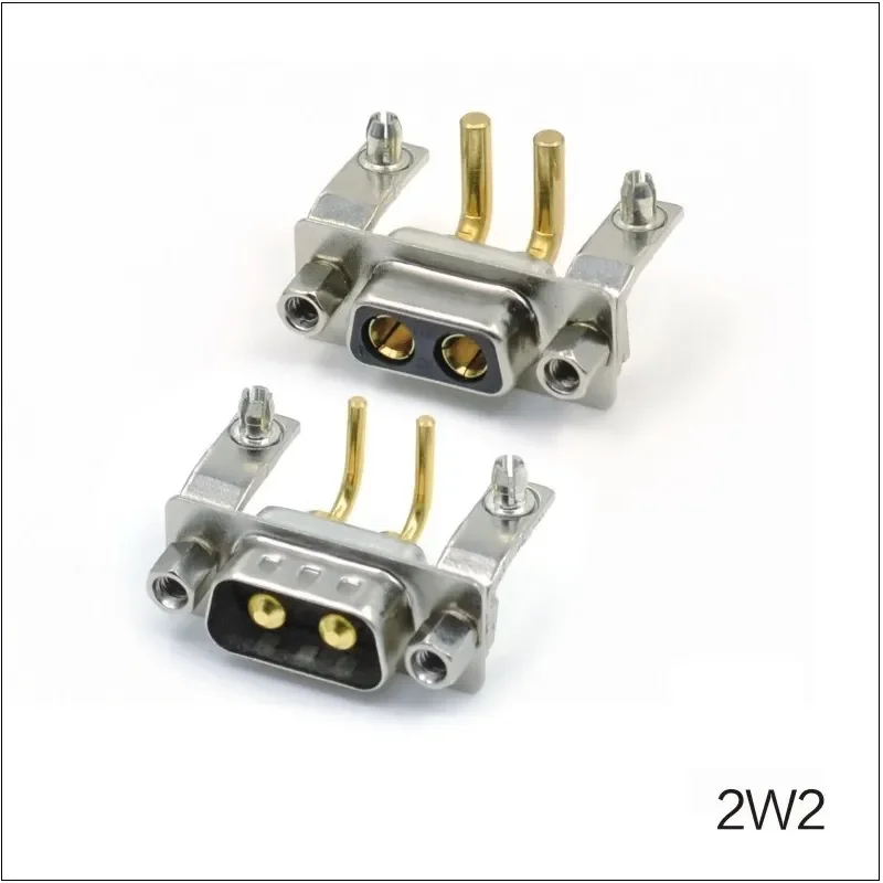 High Current D-SUB 2W2 Female DIP Connector Right Angle 2W2 R/A Type ...