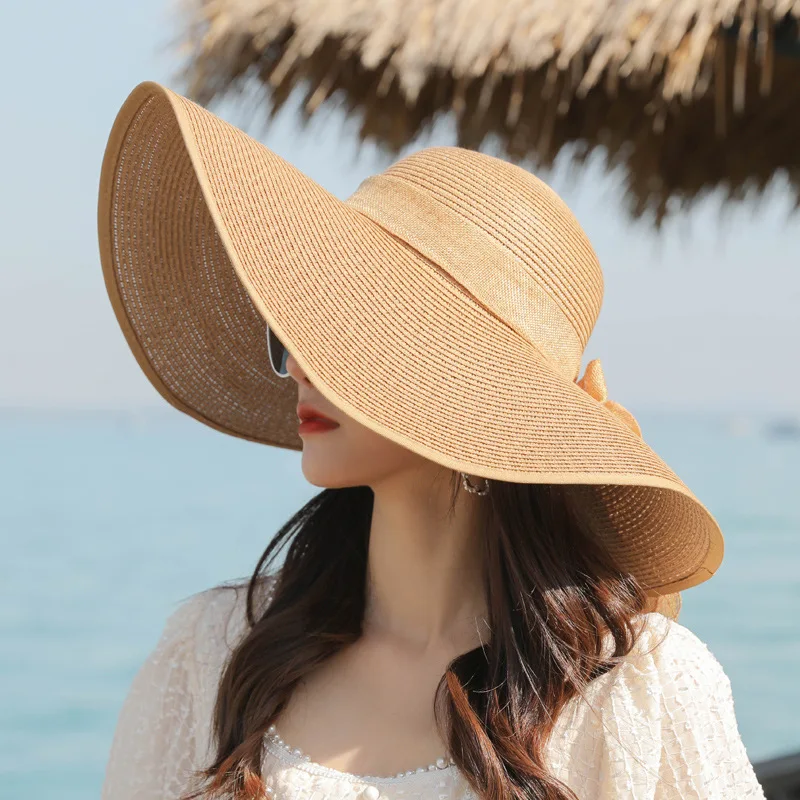 Copricostume Donna Mare Cappello Di Paglia Per Donna Con Tesa