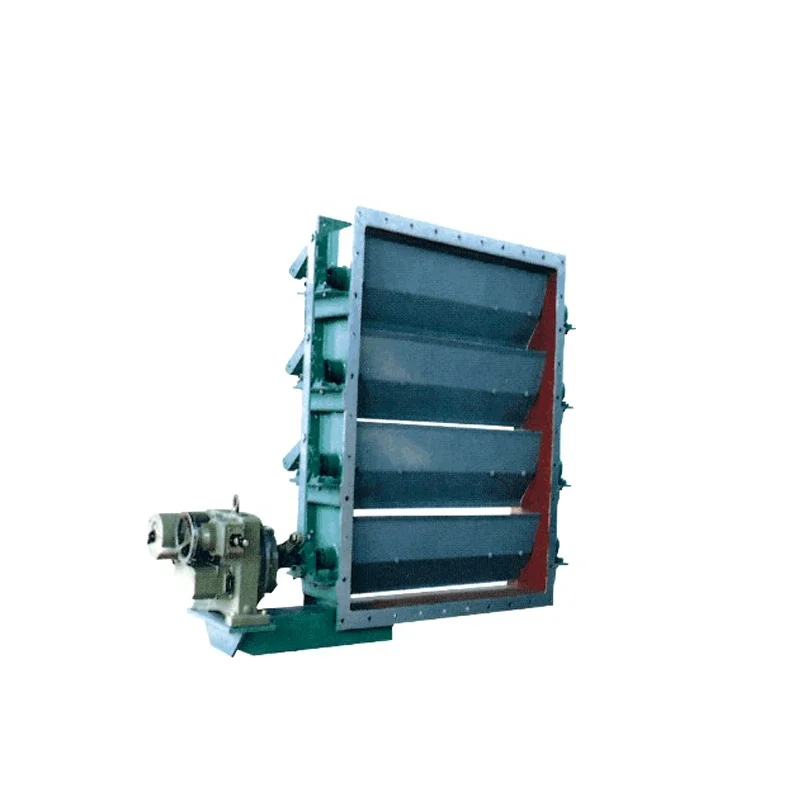API Factory  Flange Steel Electric Rectangular Louver Shutter Regulating  Aeration Damper butterfly Valve