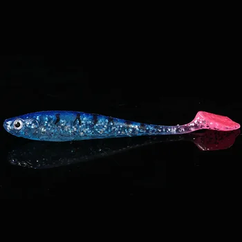 New Style Lure 9.5cm/5g Jerkbait T-Tail Artificial Soft Bait PVC Sea Fishing 3D Fish Eye Factory Wholesale – Soft Lure – view 5