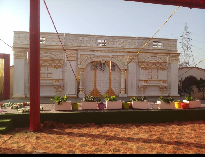 Fiber Wedding Mandap Decoration /fiber Roman Pillars/fiber Glass Column