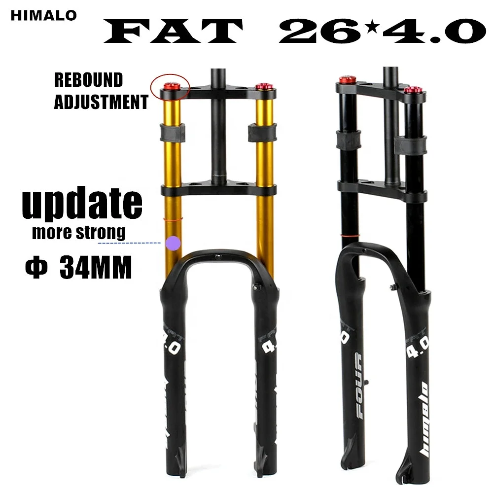 Himalo Fat Bike Fork 26''*4.0'' 135mm Bicycle Fork Double Shoulder Air