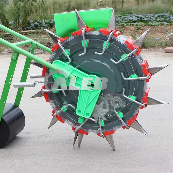 Four wheel tractor with 3 rows of corn seeding Corn planter