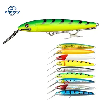 CHEERY Top Right 180mm 60g Red White Casting Lure Sinking Minnow for Tuna Fishing Jerkbait Pesca Sinking Trolling Hard Bait – Minnow – view 2