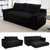 Black + Fabric + 2 Seat