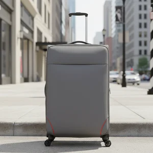 High Quality Zipper Fashion Luggage 20"/24"/28"/32" Travel Suitcase Outdoor Travel Luggage With Mute Wheel