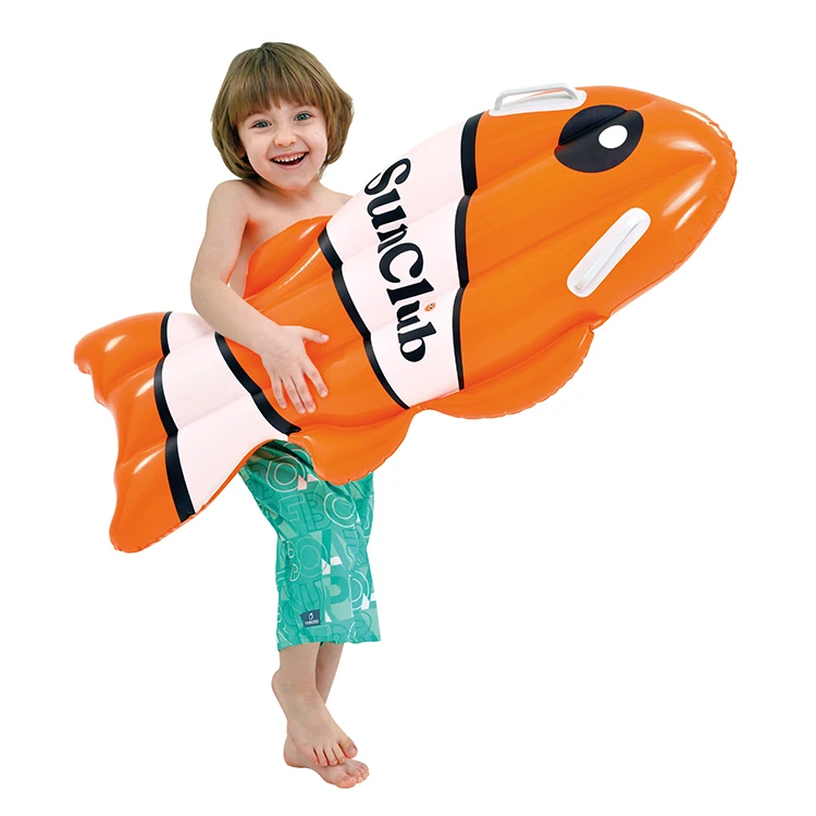 Blow Up Fish Floating Inflatable Swimming Water Kickboard With Handles