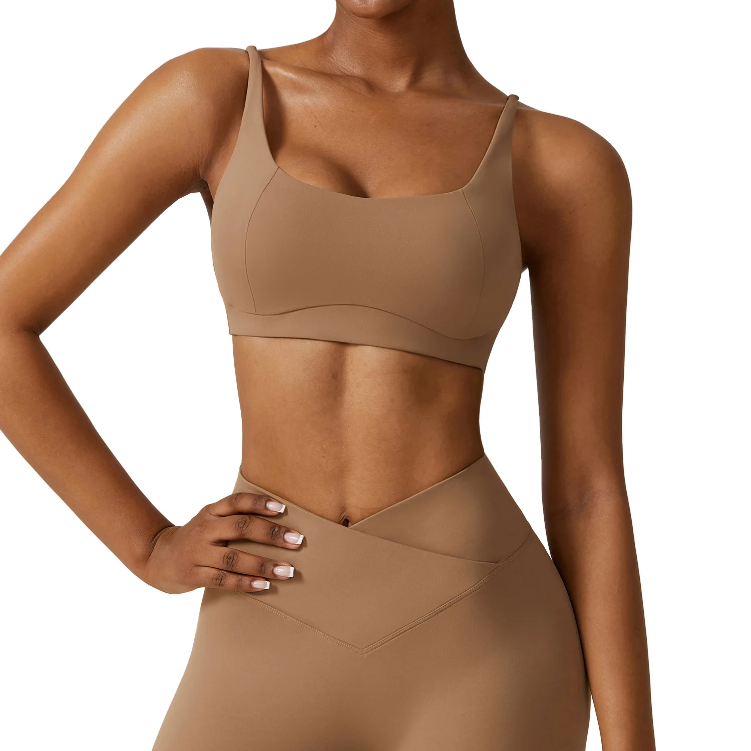 2023 Autumn 4Pcs Long Sleeve Top Beauty Back Bra Legging Outdoor Workout Gym Fitness Clothing Active Wear Sports Yoga Set Women
