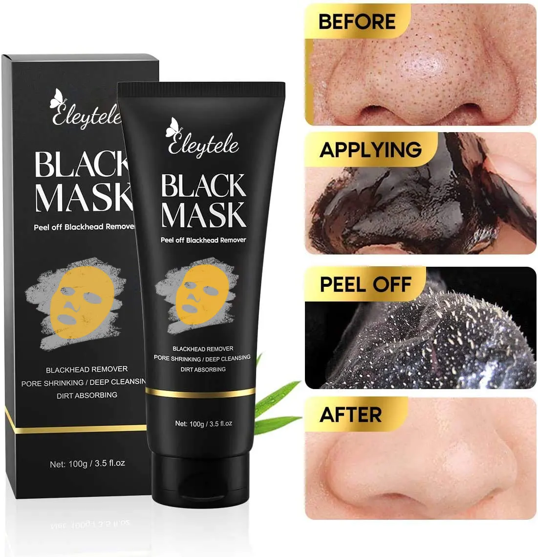 Vassoul Black Face Mask – Deep Cleansing Peel – Blackhead Remover & Acne Treatment – 1.7oz – Unisex – USA Made