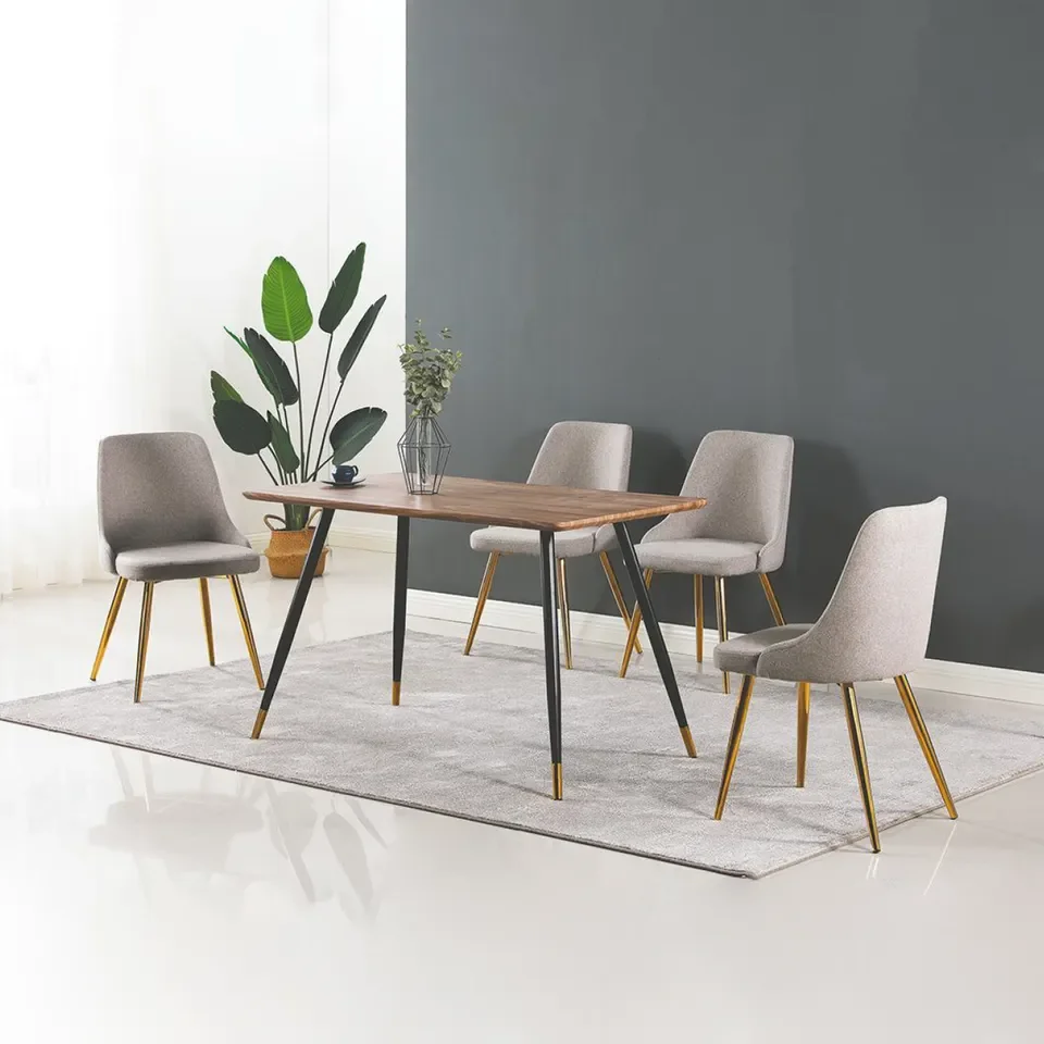 Nordic Modern Restaurant Minimalist Dining Room Furniture Black Small ...