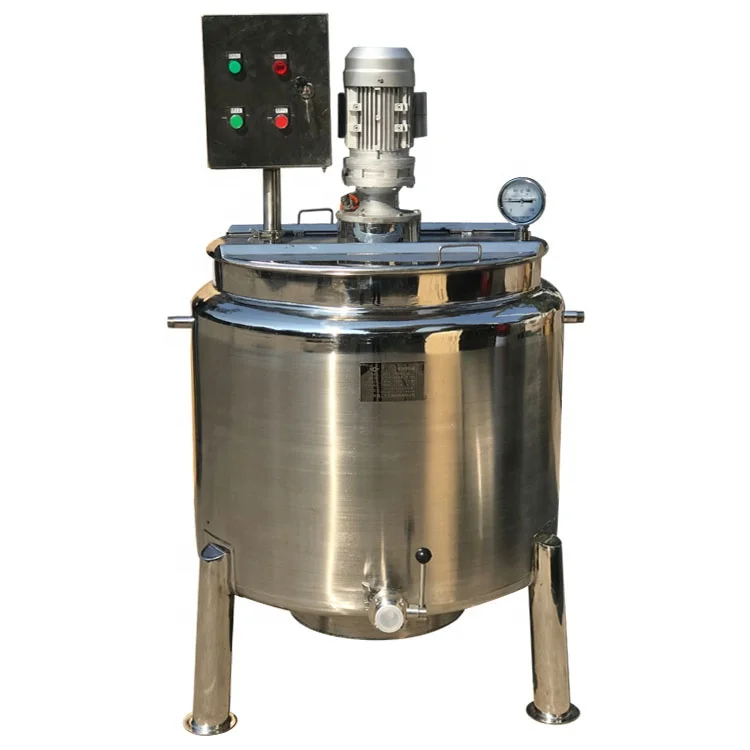 Jacket Mixing tank Palm Oil Mixing tank 500L Volume Stainless Steel Heating Liquid Soap Making Machine