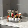 5010 Single-Layer Rotating Shelf (Transparent White)