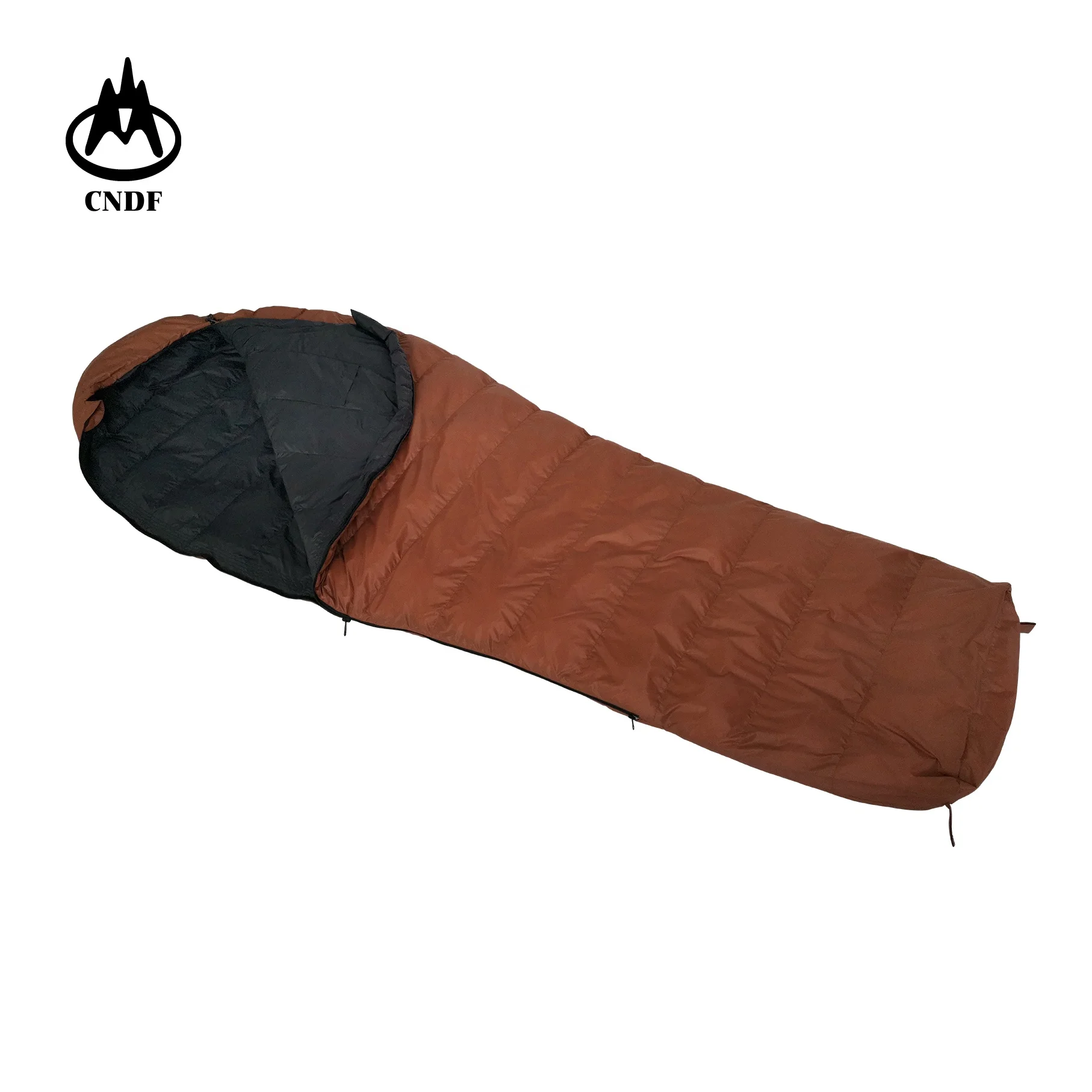 Downcotton Nylon Mummy Sleeping Bag,Warm Lightweight Compressible