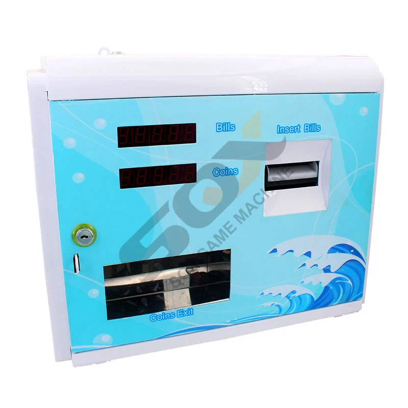 Coin Operated Coin Change Machine bar Counter 24hours Automatic Money Changer Token Coin Change Dispenser Machine