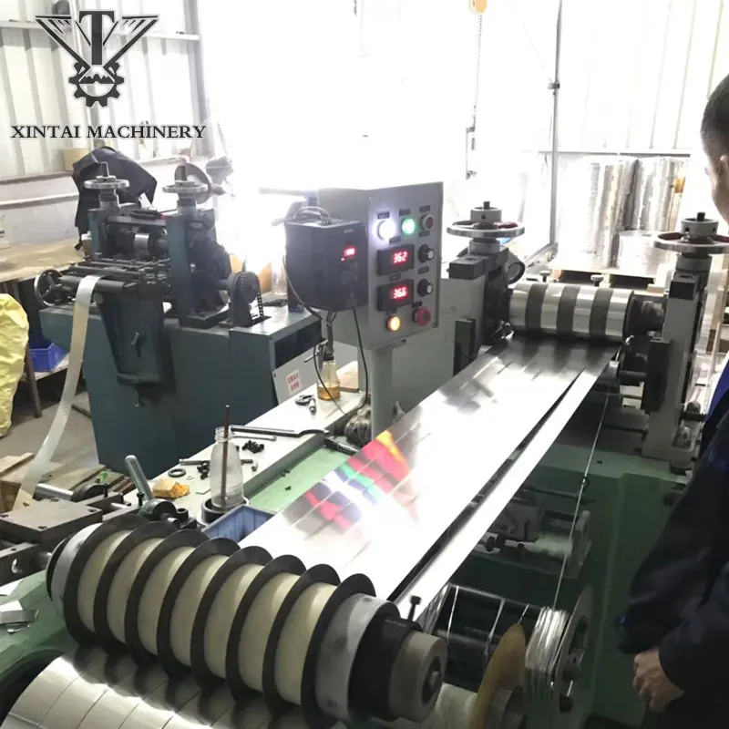 Полностью автоматическая машина для продольной резки узкой металлической ленты узких катушек мин. 4 мм в