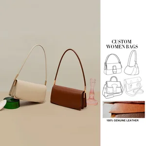 Trending Products 2023 New Arrivals Elegant Fashion Genuine Leather Ladies Shoulder Bags Famous Brands Handbags