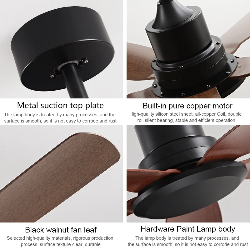 Modern & Minimalist 56-Inch Ceiling Fan with Frequency Converter - Factory Direct From China's Leading Manufacturer