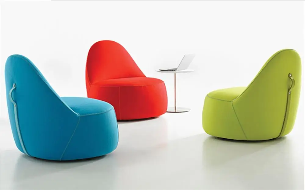 Modern fabric leisure shopping mall chair