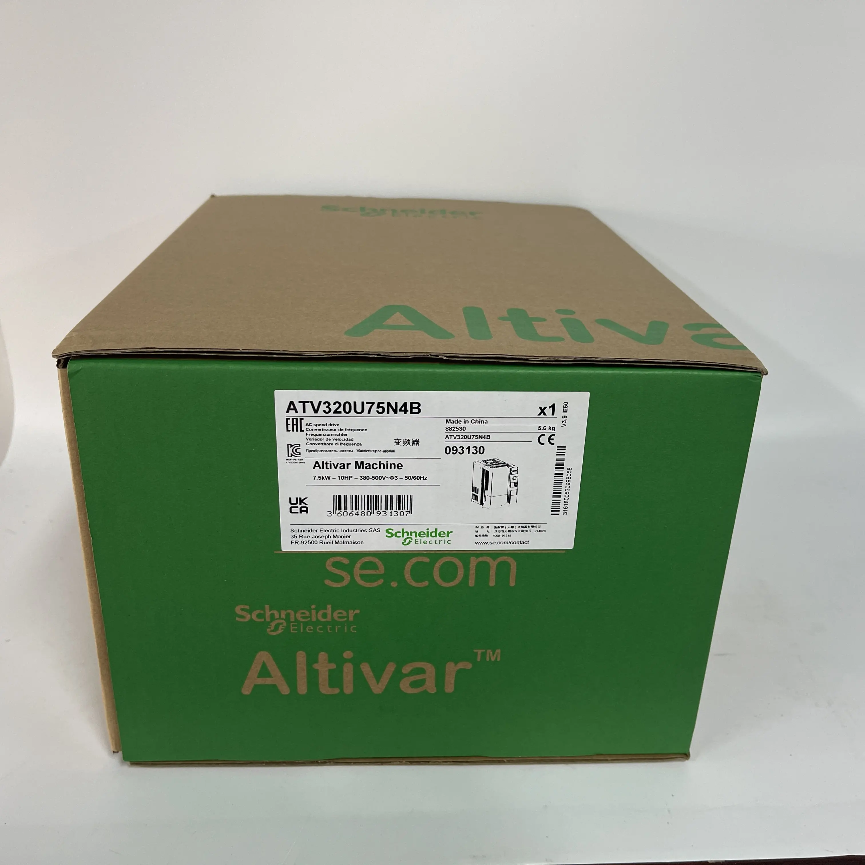 Schneider Variable Frequency Drive Altivar Machine ATV320U75N4B