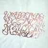Big letter  rose gold