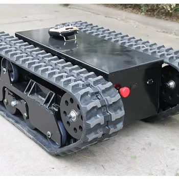 All-Terrain 100kg 200kg 300kg Loading Extension-type Rubber Track Undercarriage Rubber Tracked Chassis Crawler Tracked Chassis
