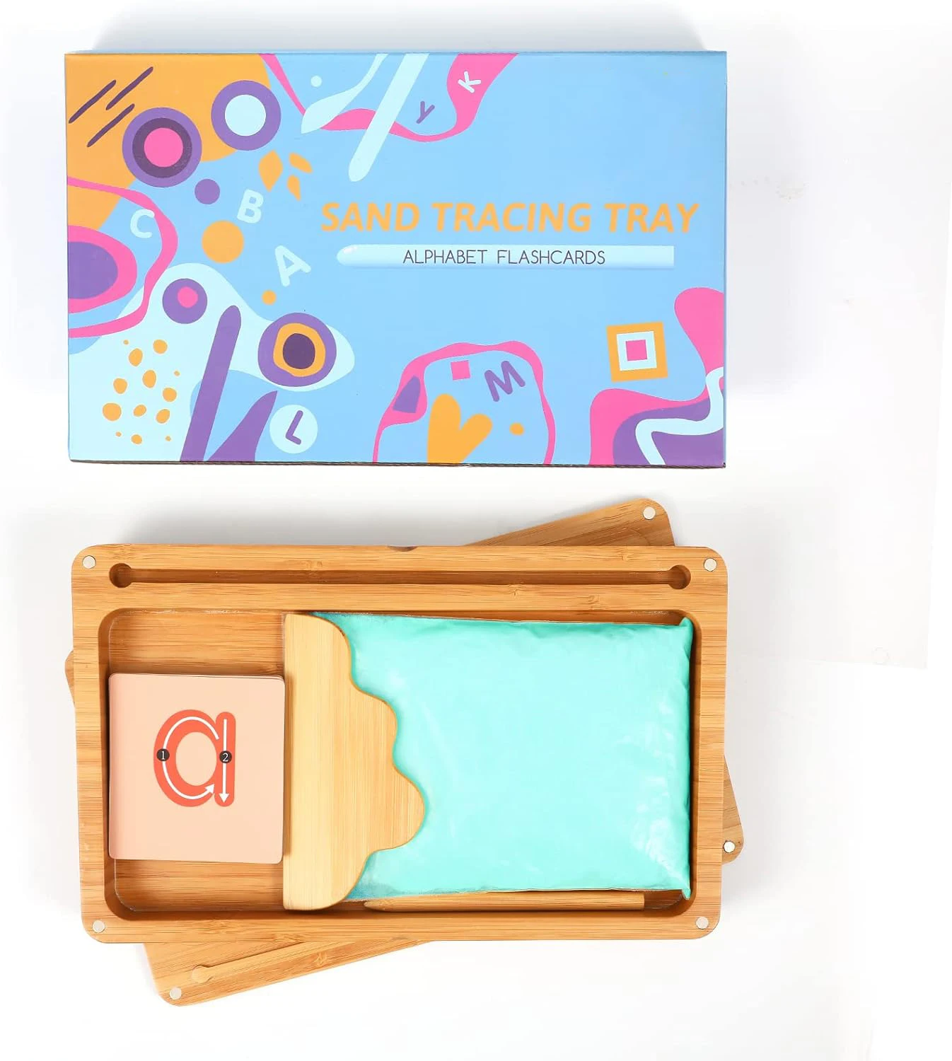 Pack De 2 Bandejas De Juego Sensorial Con Tapa Y Asa | Contenedores Portátiles De 34.5x23 Cm Para Actividades De Arena Y Agua