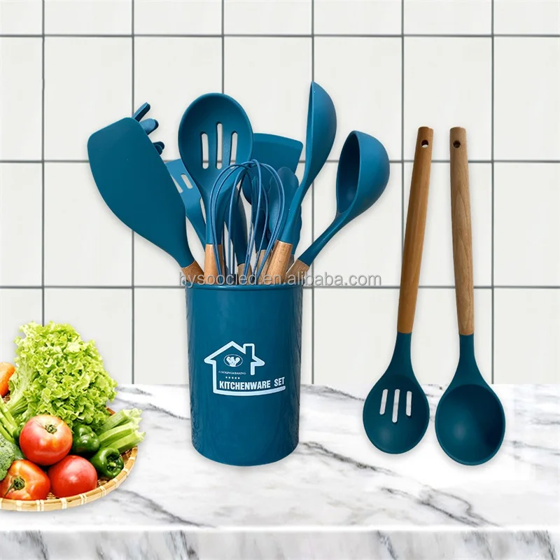 12pcs/set Silicone Cooking Utensil, Minimalist Cooking Utensil Set For  Kitchen