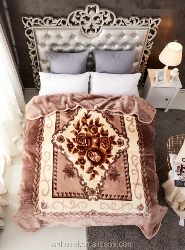 Cheap Double Layer Raschel Mink Winter Blanket - Custom King Size