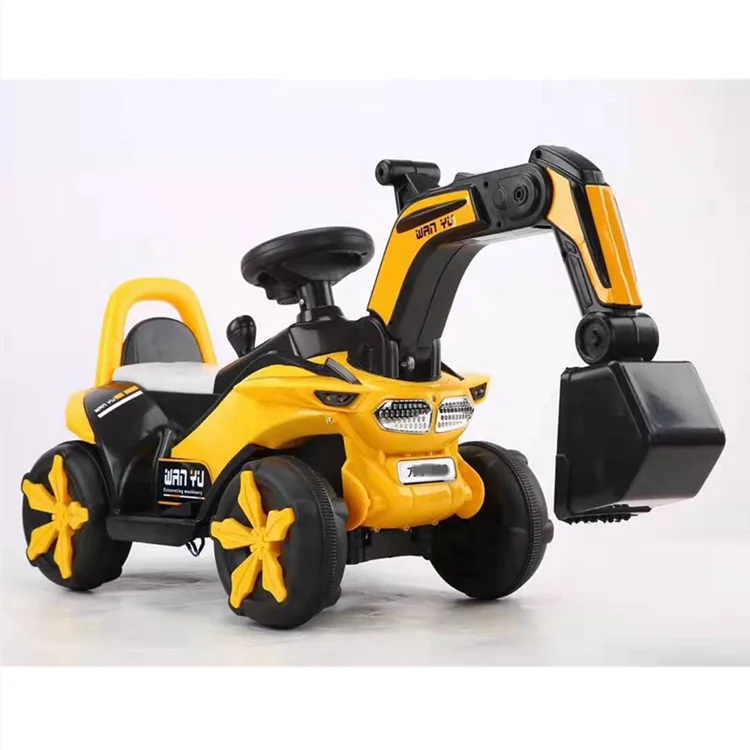 2022 Factory Cheap Price 2 in 1 Child Ride on Car Toy Mini Baby Excavator for Kids