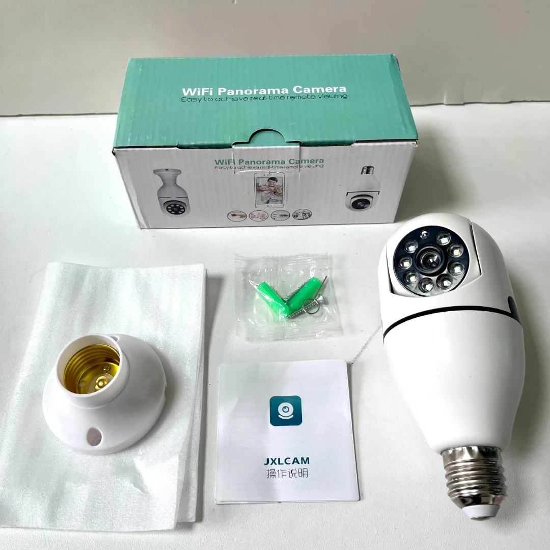 E27 Night Vision Wireless Light Bulb Camera 360 Cctv 5G /2.4G Wi Fi Mini Ip Digital Camera