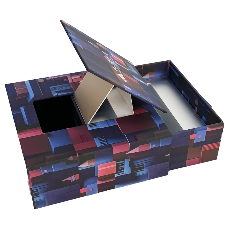 2025 High Quality Recycled Magnetic Flip Packaging Paper Box Strong with Embossing and Matt Lamination Folder Type supplier