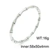 Oval Silver Tone