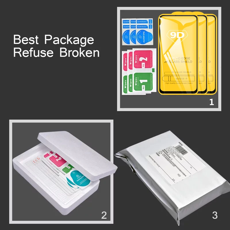 9d Full Glue Glass Mobile Phone Screen Protector Comprehensive Protection Custom Made Tempered