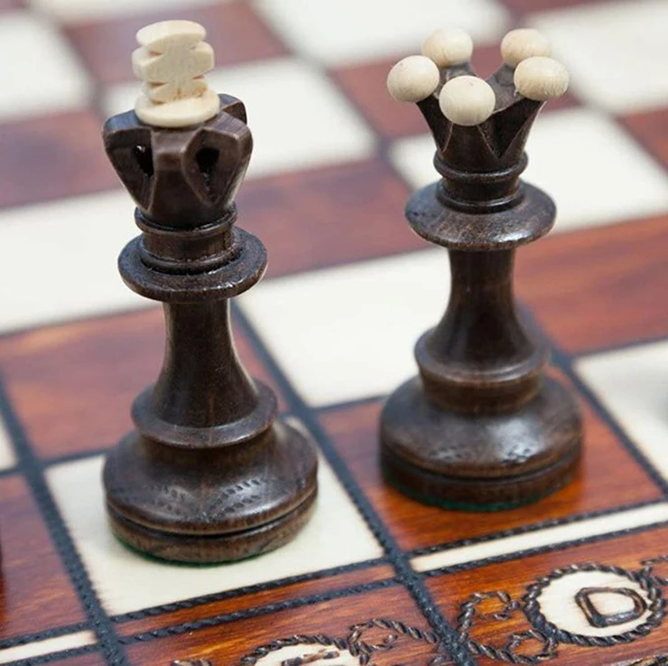 Manufacturer Custom New Design Folding Chess and Checkers Game Set for 4 Players
