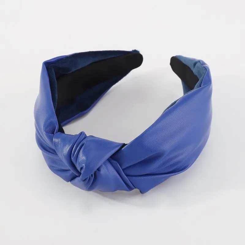 Shenglan Wholesale Fashion Personality Leather Hair Band Flannelette