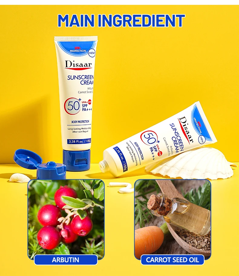 Disaar Wholesale 100g Prevents Tanning Sunburn Arbutin Sunscreen In Bar