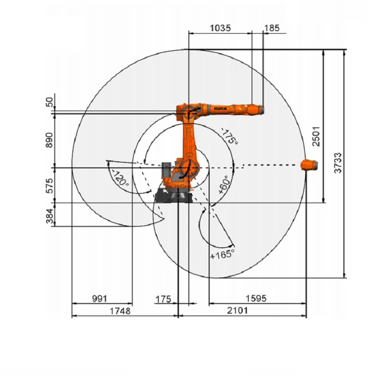 Axis Robot Arm Kuka Kr R Pa For Robot Welding With Welder And Welding Torch Positioner