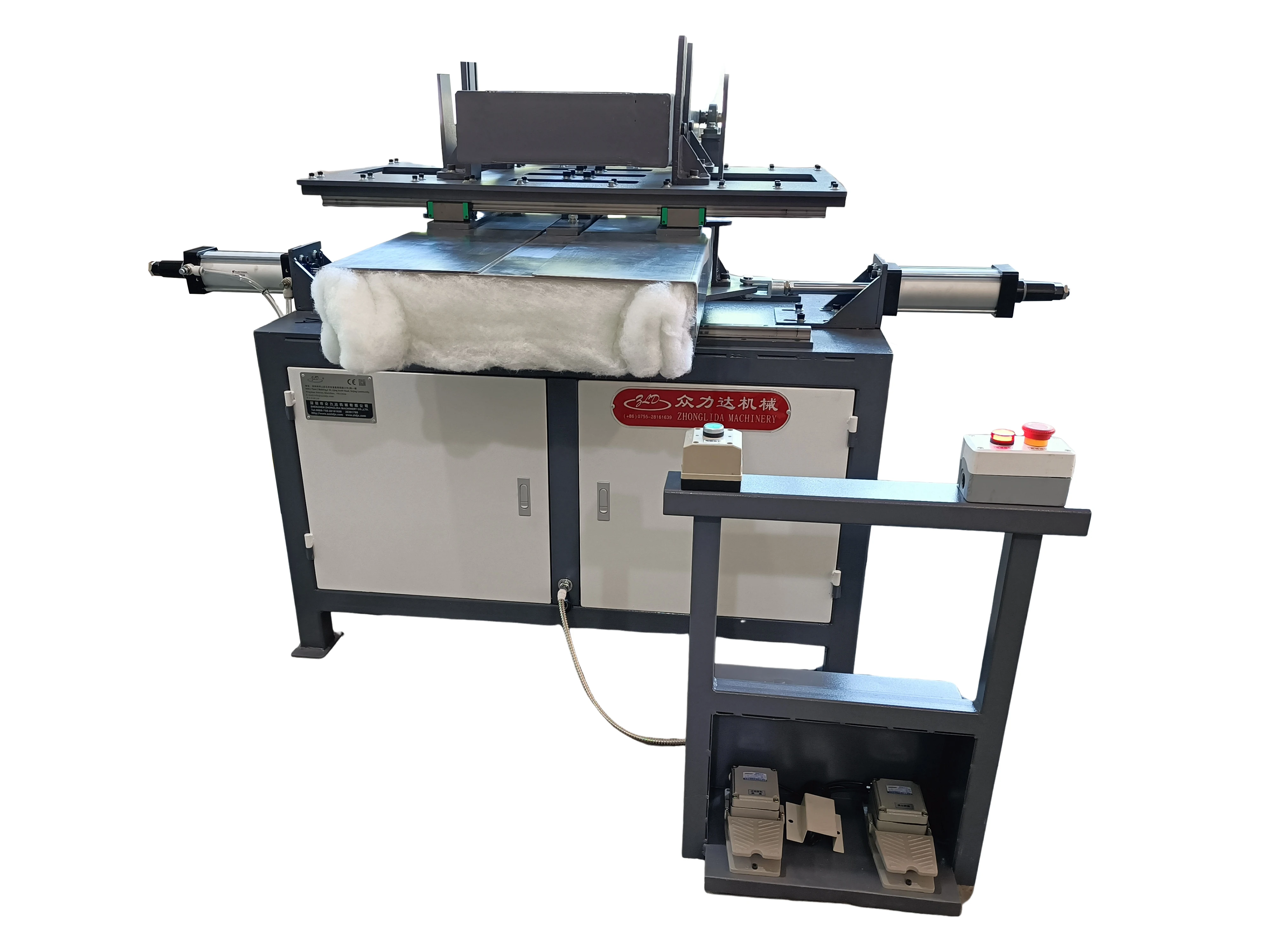 Semi-Automatic Hydraulic Cushion Covering Machine for Furniture for Manufacturing Plants Online Sales for Factories