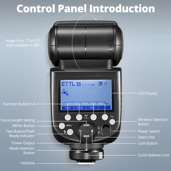 GODOX TT685II Speedlight Camera Flash C/N/S/F/O TTL HSS Lights 2.4G Wireless Speedlite X System for Studio Tt685 detail image