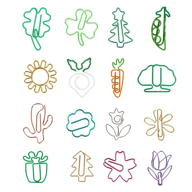 Custom Letters Shaped Paper Clips Colorful Creative Animal Bookmark Clips