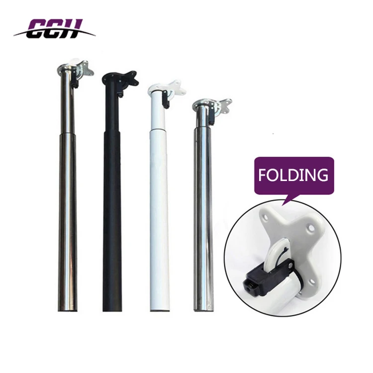 Adjustable Height Folding Table Legs Telescopic Dining Table Leg Base Feet Brackets Furniture Table Leg
