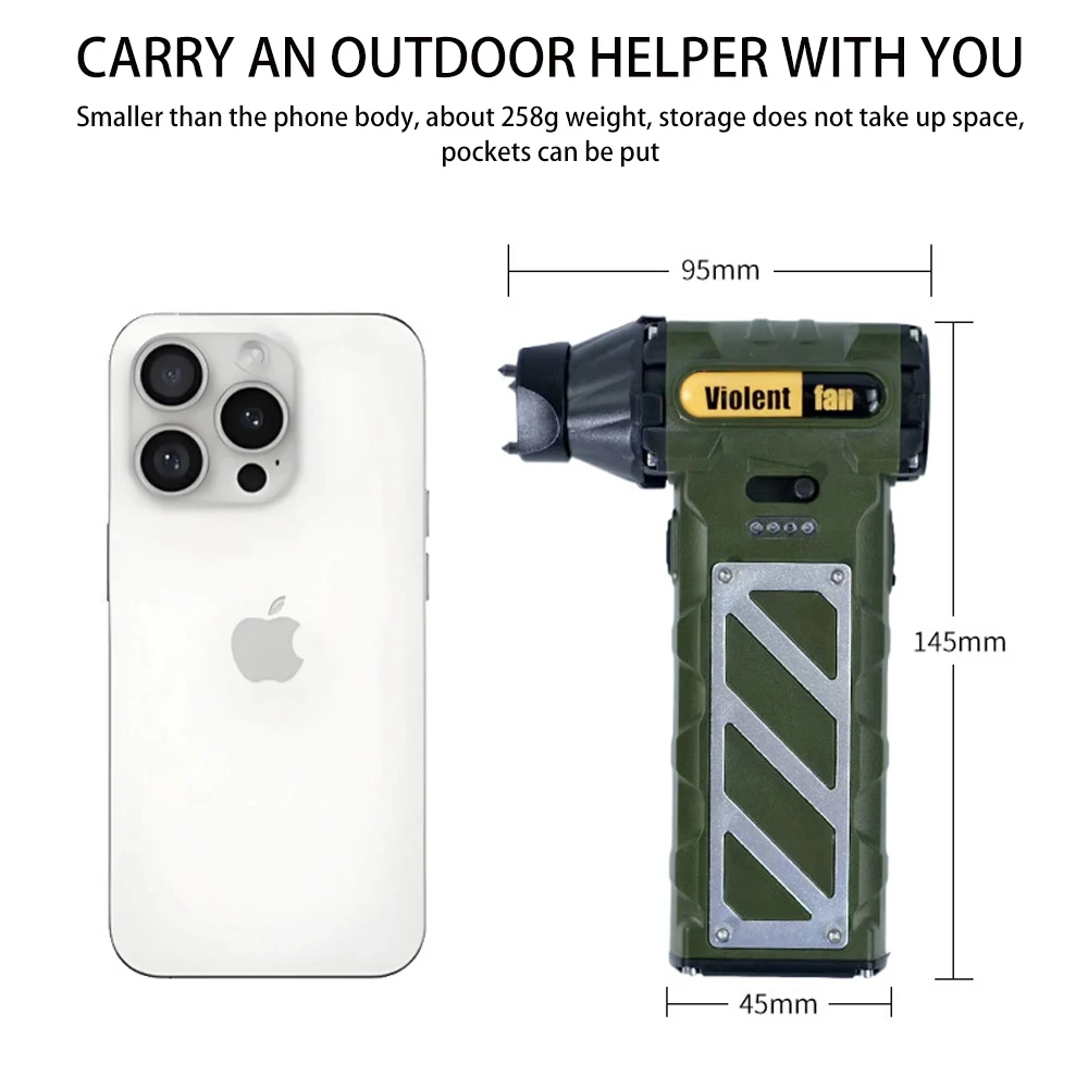 Multifunctional 8000mah Handheld Jet Fan Dry Car Jet Car Air Blower Air Dust Air Compressor - view 5