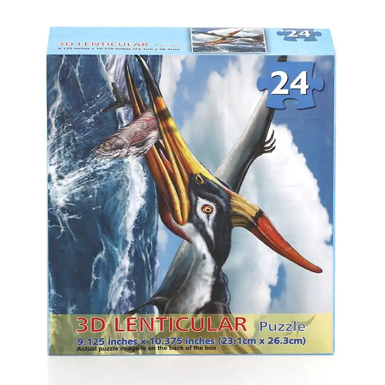 Таможня напечатала развивающие игрушки головоломки животных Бумага нетоксичные картонный пазл для