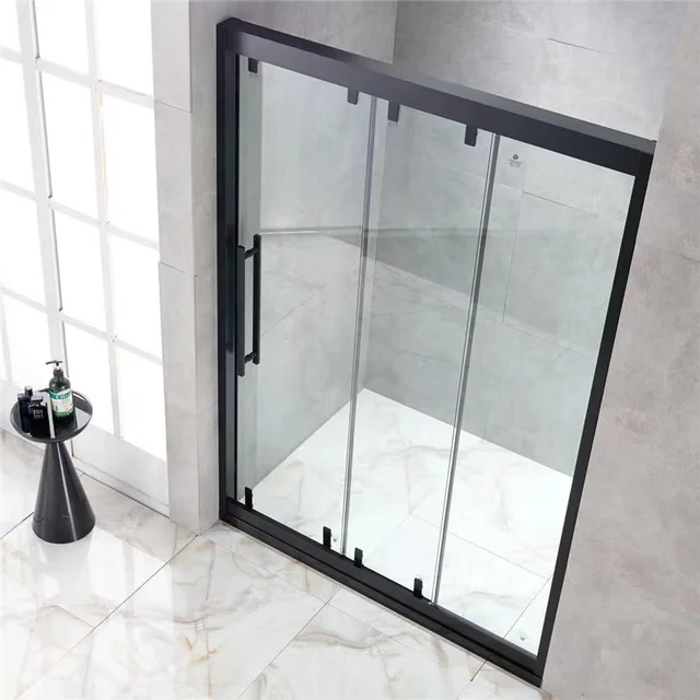 Indoor glass shower brackets design shower enclosure