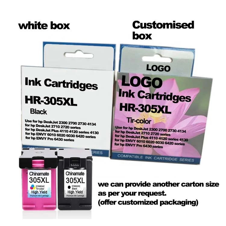 Cartouches D'encre 305XL Couleur + Noir Compatibles HP Deskjet 2700 - Neuf